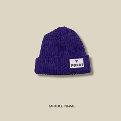 【予約】knit patch beanie  / middle name
