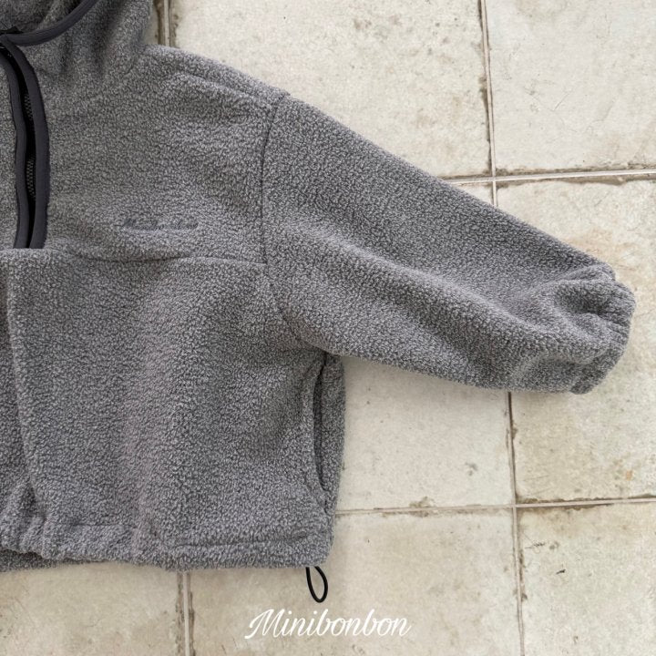 【予約】hood half zip up  / minibonbon (XS-JL)