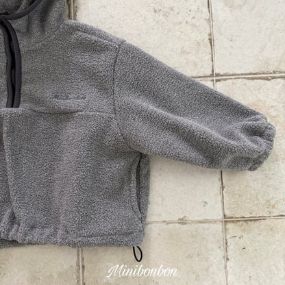 【予約】hood half zip up  / minibonbon (XS-JL)