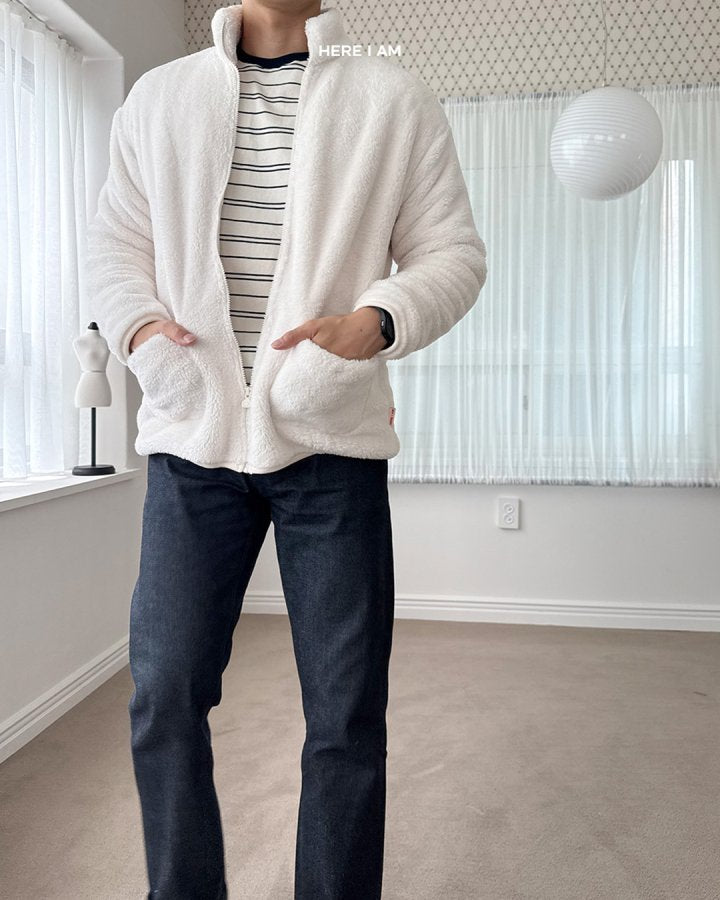 【予約】kinder fleece jacket  / here i am 1 (mom, dad)