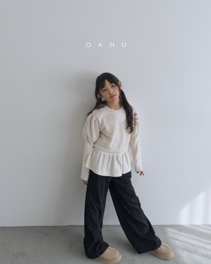 【予約】curve velvet pants / oahu (S-JXL)