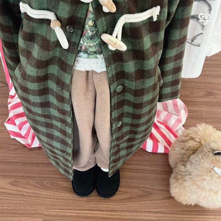 【予約】check coat / gou (XS-JL) 사각코트