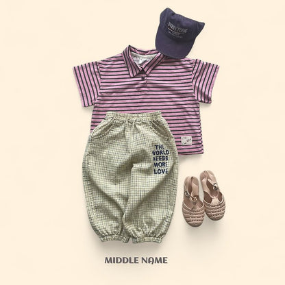 【予約】patch collar T / middle nameS-JM