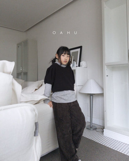 【予約】curve velvet pants / oahu (S-JXL)