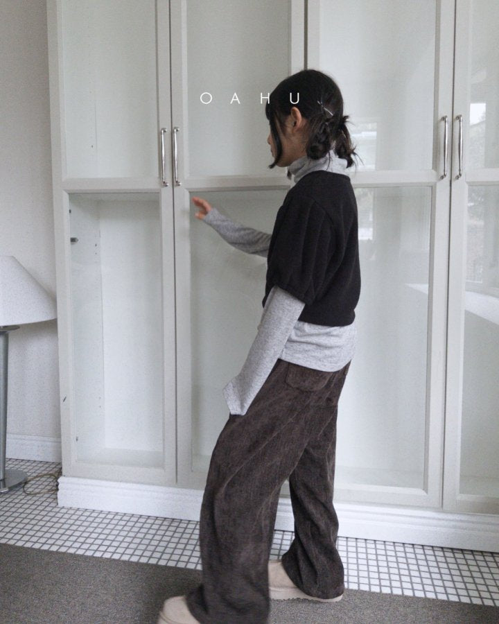 【予約】curve velvet pants / oahu (S-JXL)