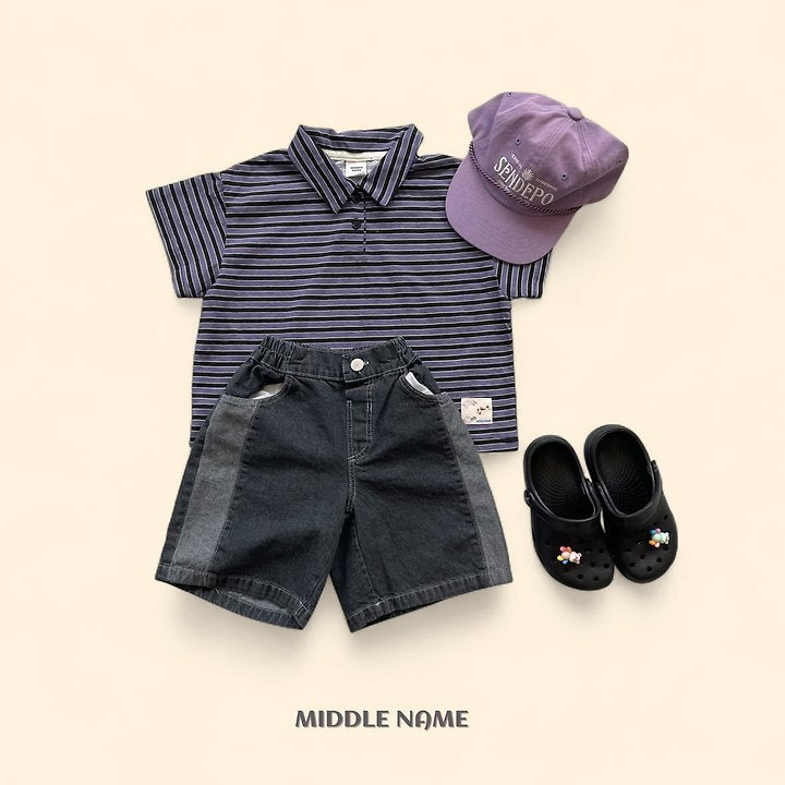 【予約】patch collar T / middle nameS-JM