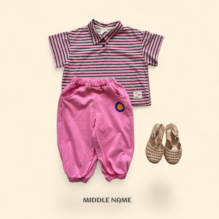 【予約】patch collar T / middle nameS-JM