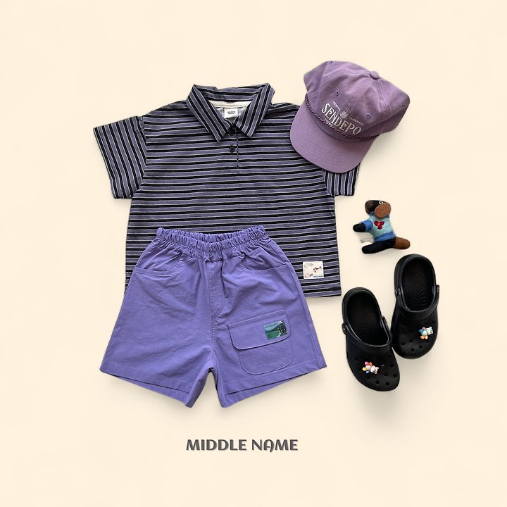 【予約】patch collar T / middle nameS-JM