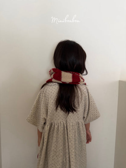 【予約】dot frill one-piece / minibonbon (XS-JS)