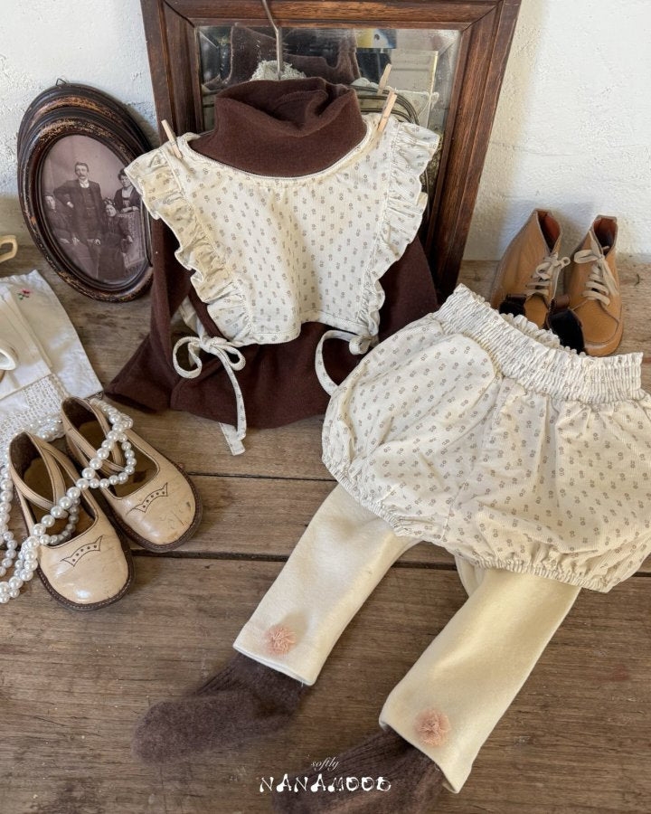 【予約】bebe ponpon leggins / nanamood  (6m-18m)