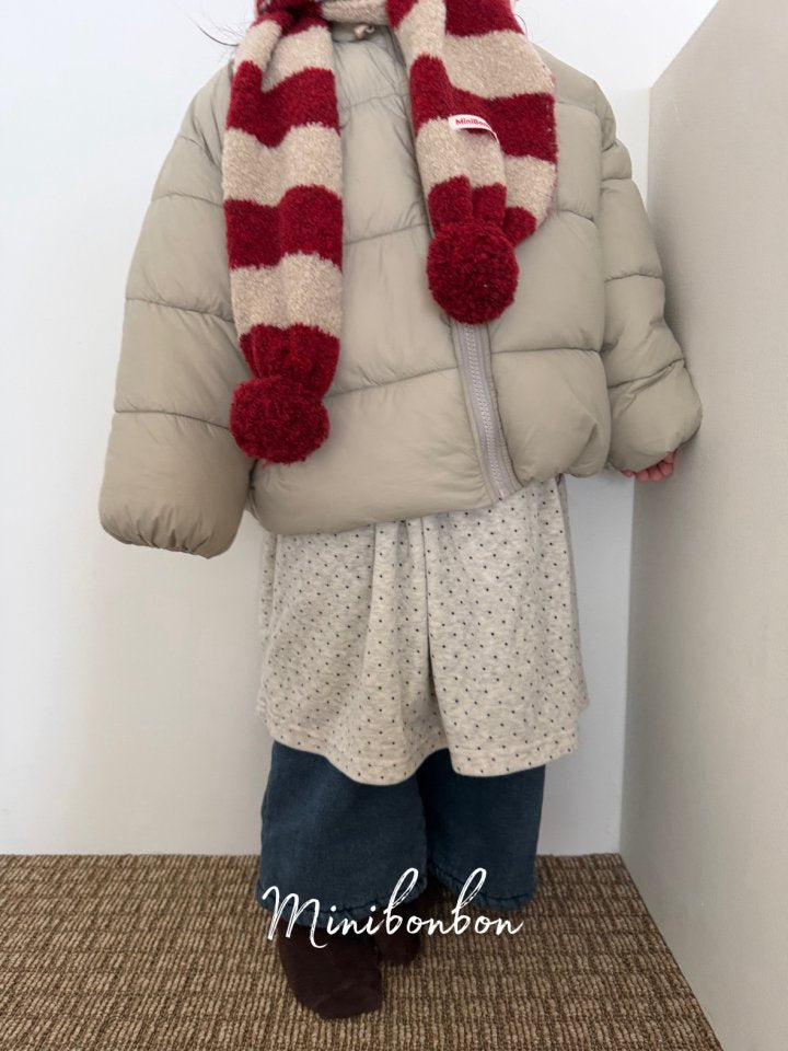 【予約】dot frill one-piece / minibonbon (XS-JS)