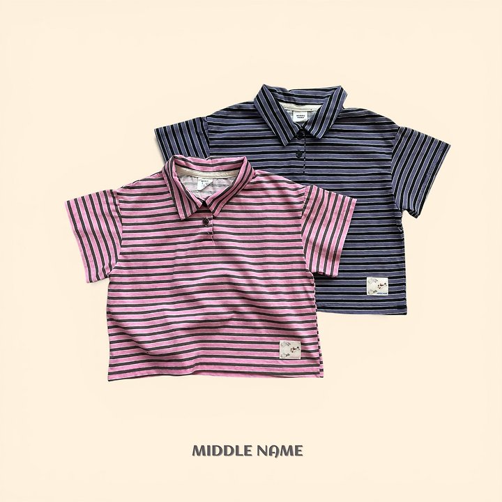 【予約】patch collar T / middle nameS-JM