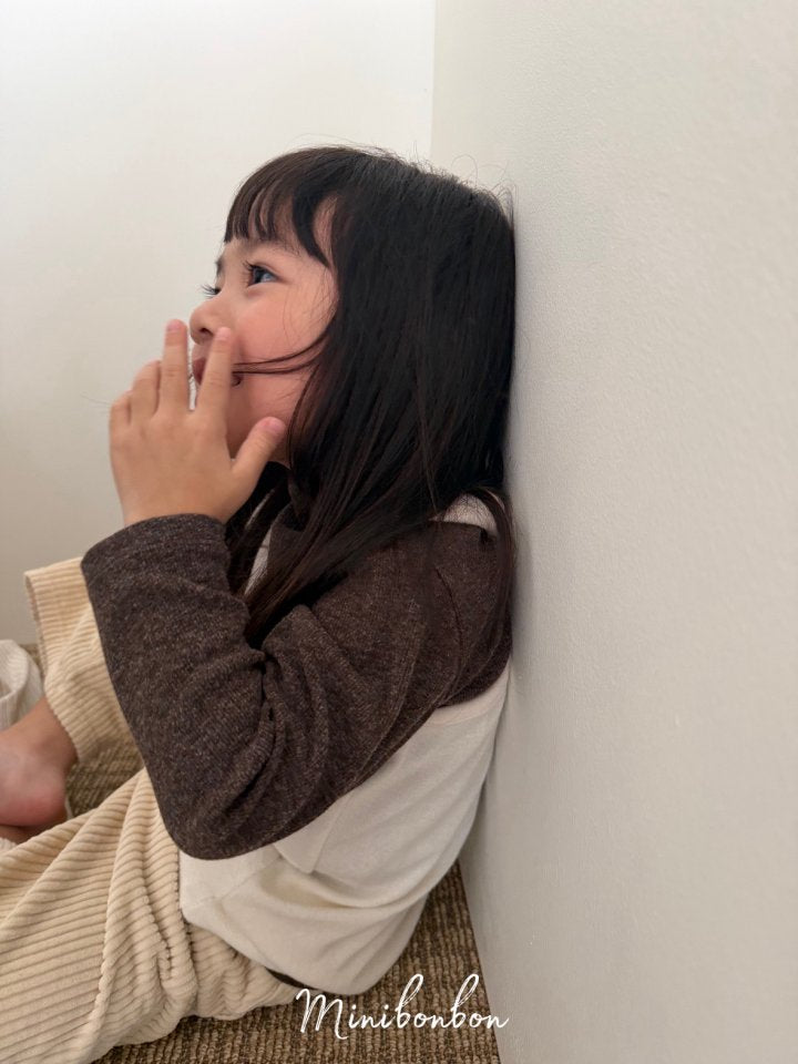 【予約】lettering one-piece  / minibonbon (XS-JS)