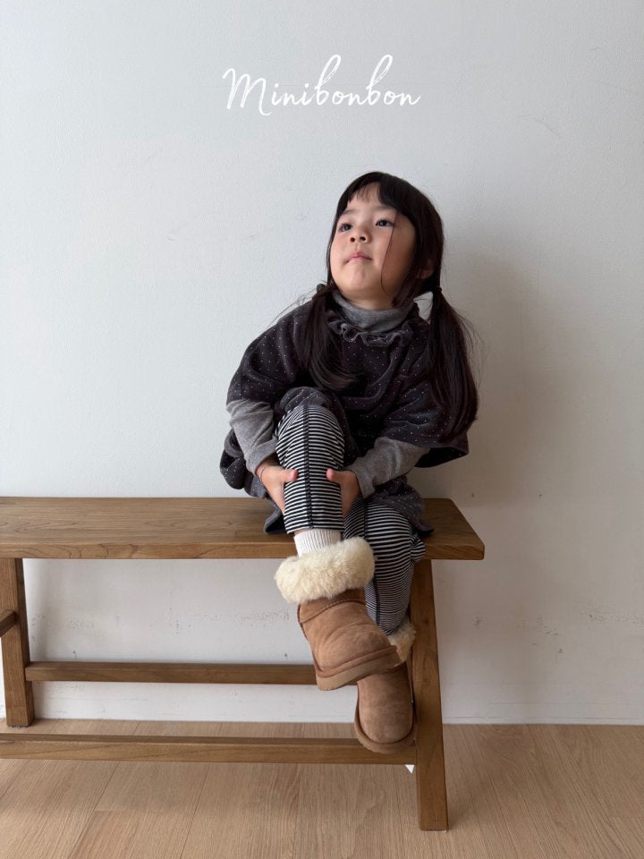 【予約】dot frill one-piece / minibonbon (XS-JS)