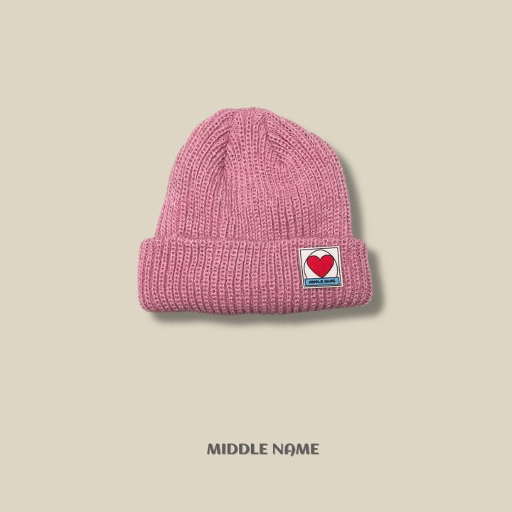 【予約】knit patch beanie  / middle name