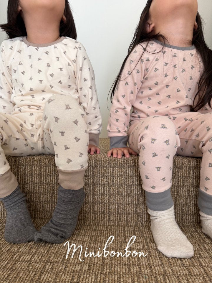 【予約】mini bear room wear  / minibonbon (XS-XL)