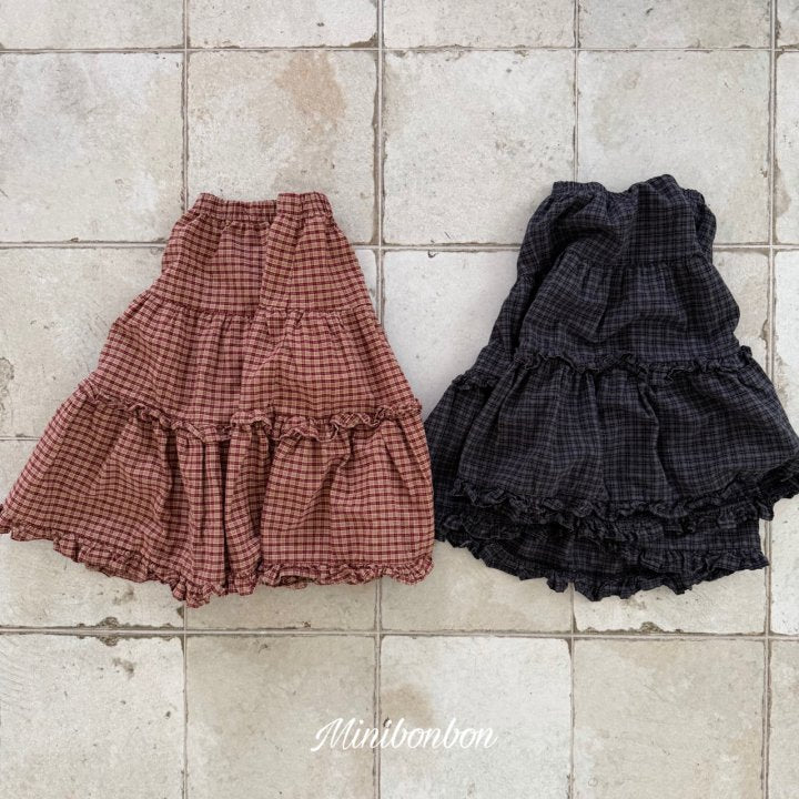 【予約】winter skirt / minibonbon (XS-JS,MOM)
