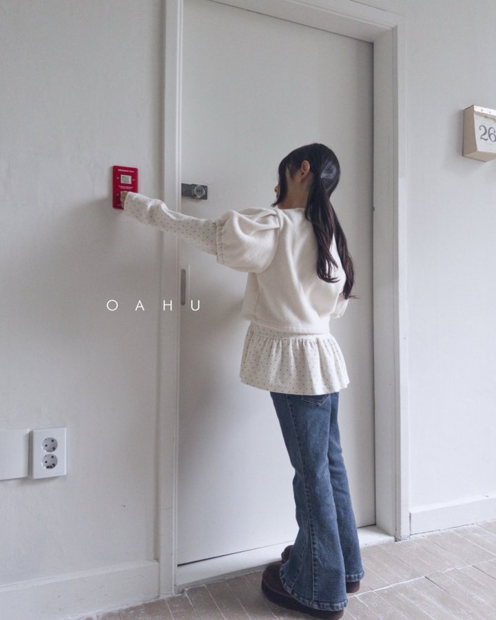 【予約】dot frill T  /  oahu (S-JXL)