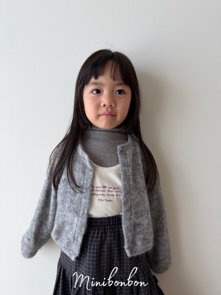 【予約】lettering one-piece  / minibonbon (XS-JS)