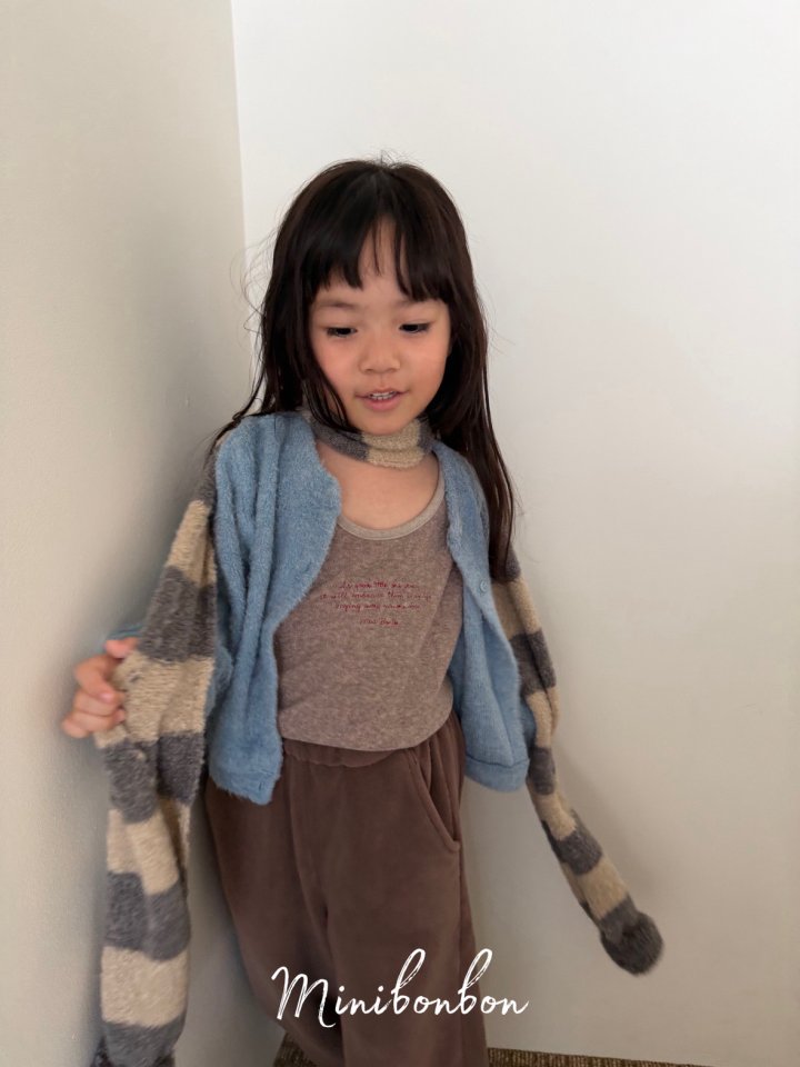 【予約】lettering one-piece  / minibonbon (XS-JS)