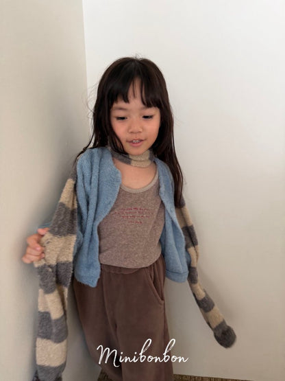 【予約】lettering one-piece  / minibonbon (XS-JS)