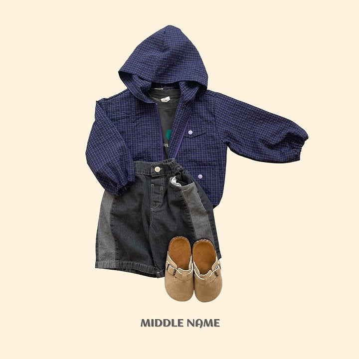 【予約】summer check wind breaker / middle nameS-JM