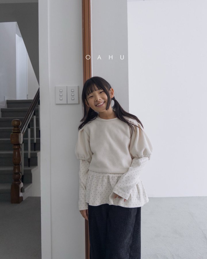 【予約】dot frill T  /  oahu (S-JXL)