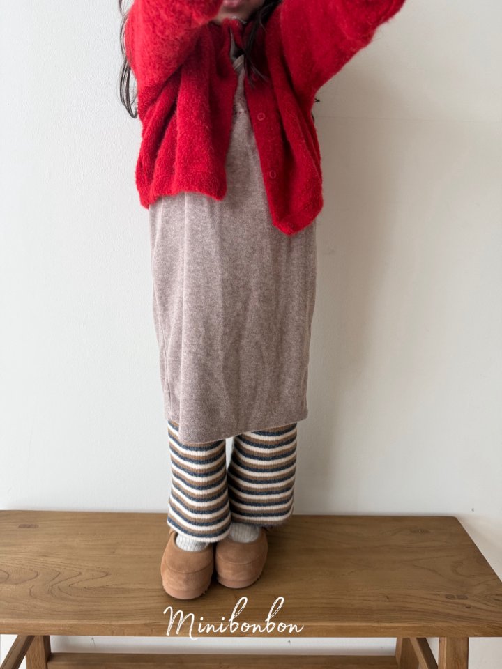 【予約】lettering one-piece  / minibonbon (XS-JS)