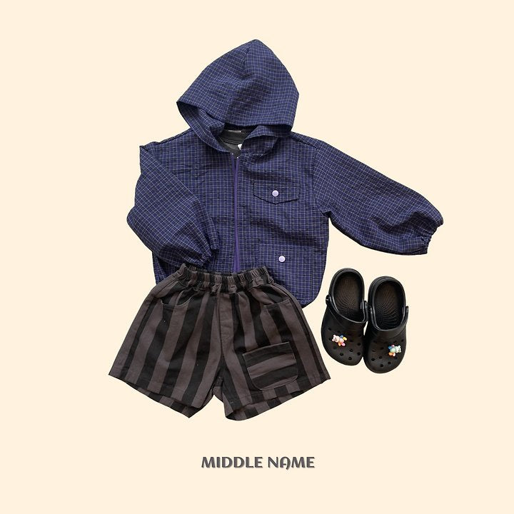 【予約】summer check wind breaker / middle nameS-JM