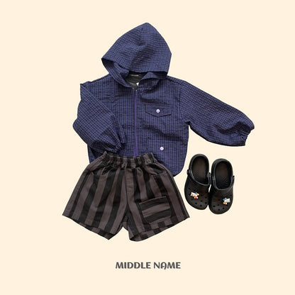 【予約】summer check wind breaker / middle nameS-JM
