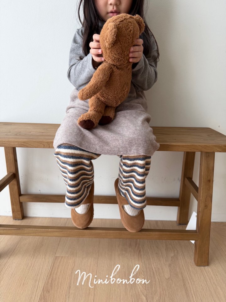 【予約】lettering one-piece  / minibonbon (XS-JS)