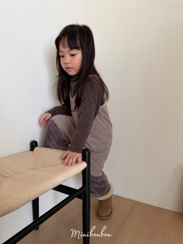 【予約】lettering one-piece  / minibonbon (XS-JS)