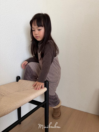 【予約】lettering one-piece  / minibonbon (XS-JS)