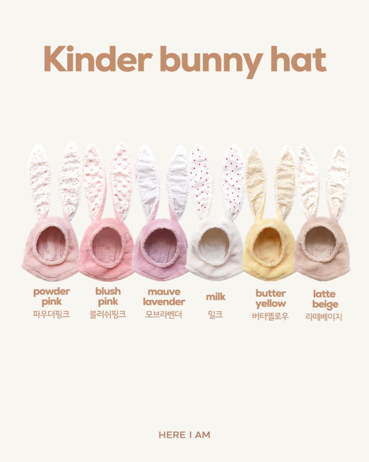 【予約】kinde bunny hat /  here i am 6