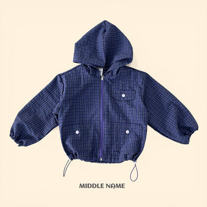 【予約】summer check wind breaker / middle nameS-JM