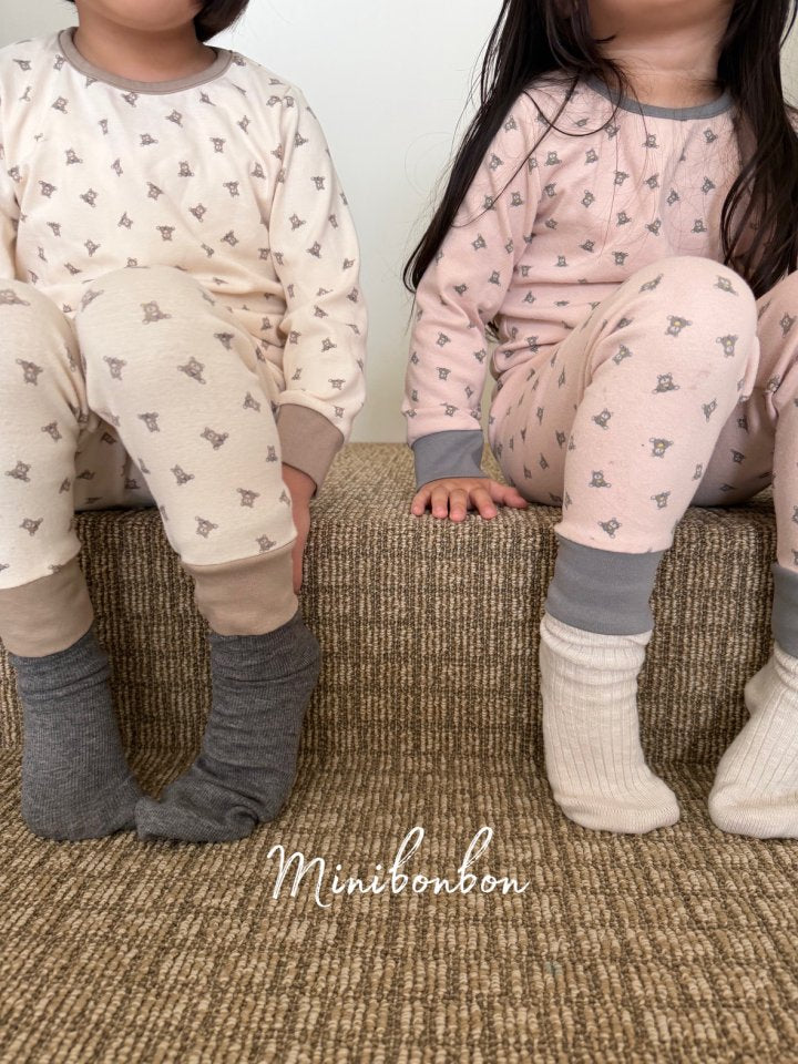 【予約】mini bear room wear  / minibonbon (XS-XL)