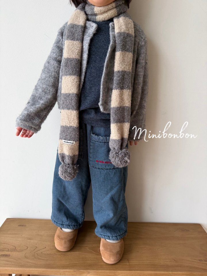 【予約】border muffler  / minibonbon