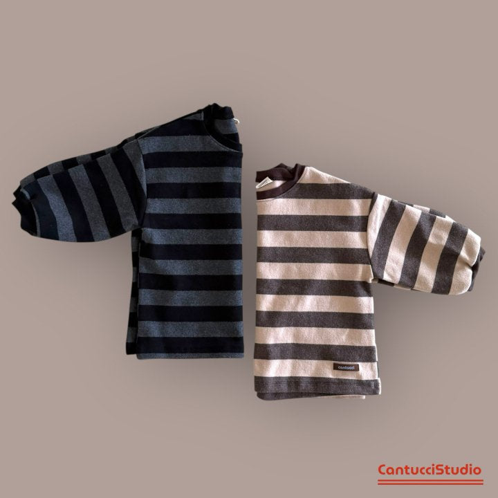 【予約】cocoa border T  / cantucci studio (XS-XL, Adult)