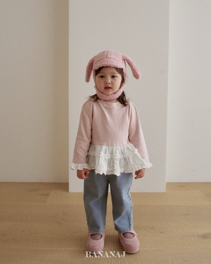 【予約】bebe ruffle frill T  / nanamood  (6m-18m)