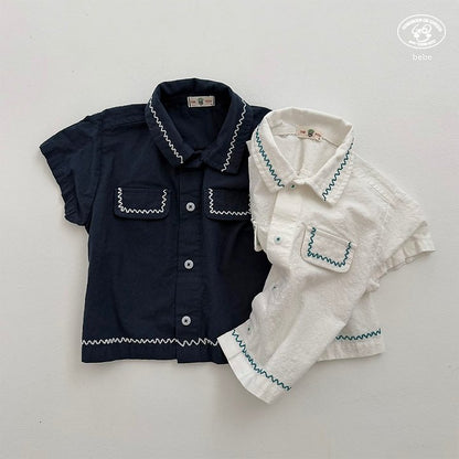 【予約】wave shirt / goubebe물결