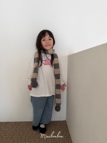 【予約】choco denim pants / minibonbon (XS-JL)