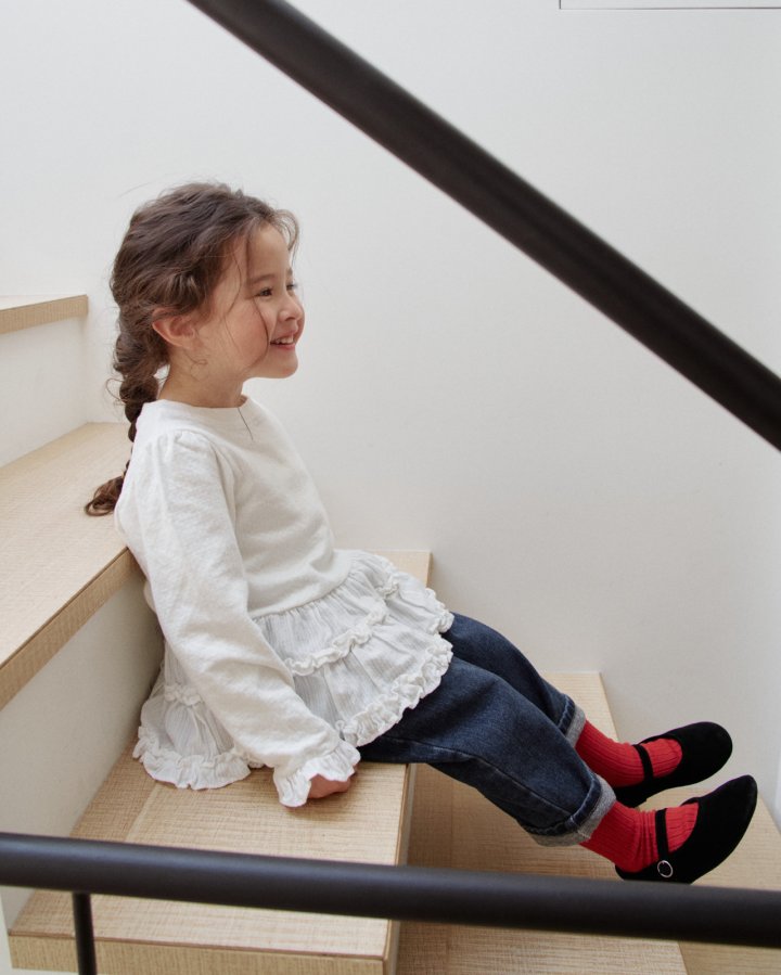 【予約】bebe ruffle frill T  / nanamood  (6m-18m)