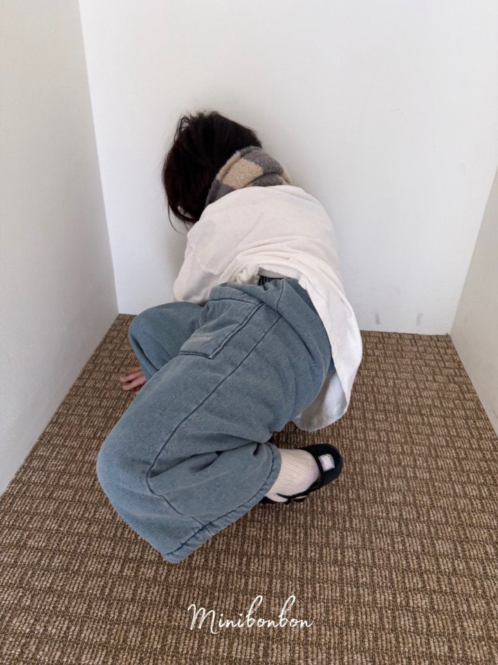 【予約】choco denim pants / minibonbon (XS-JL)