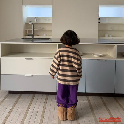 【予約】cocoa border T  / cantucci studio (XS-XL, Adult)