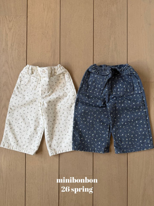 【予約】フラワーパンツ / minibonbon (XS-JL)들꽃팬츠