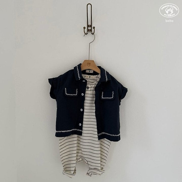 【予約】wave shirt / goubebe물결