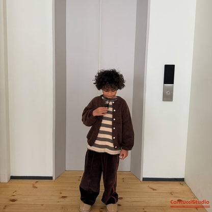 【予約】cocoa border T  / cantucci studio (XS-XL, Adult)