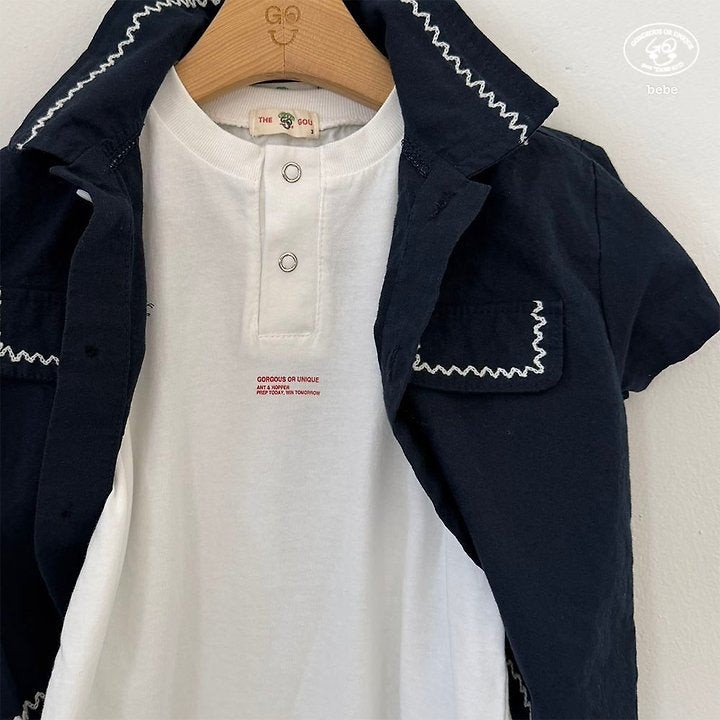 【予約】wave shirt / goubebe물결