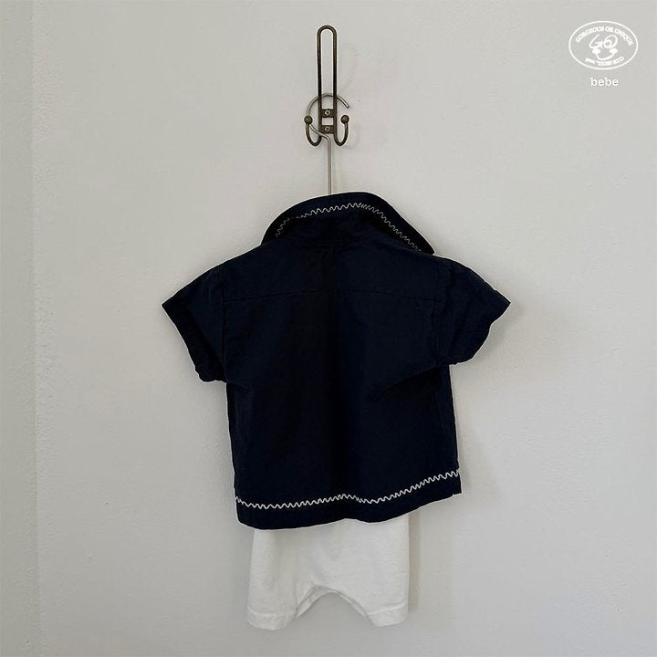 【予約】wave shirt / goubebe물결