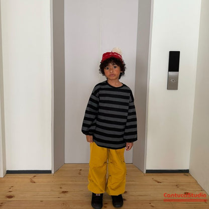 【予約】cocoa border T  / cantucci studio (XS-XL, Adult)